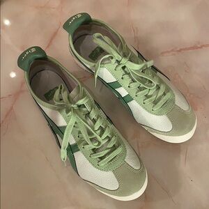 Onitsuga Tiger leather sneakers